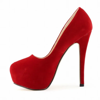 Women's 14cm Platform Heels - Super High Round Toe Stilettos