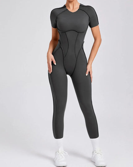 Women's Short Sports Jumpsuit - Gym & Workout Jumpsuit for Women