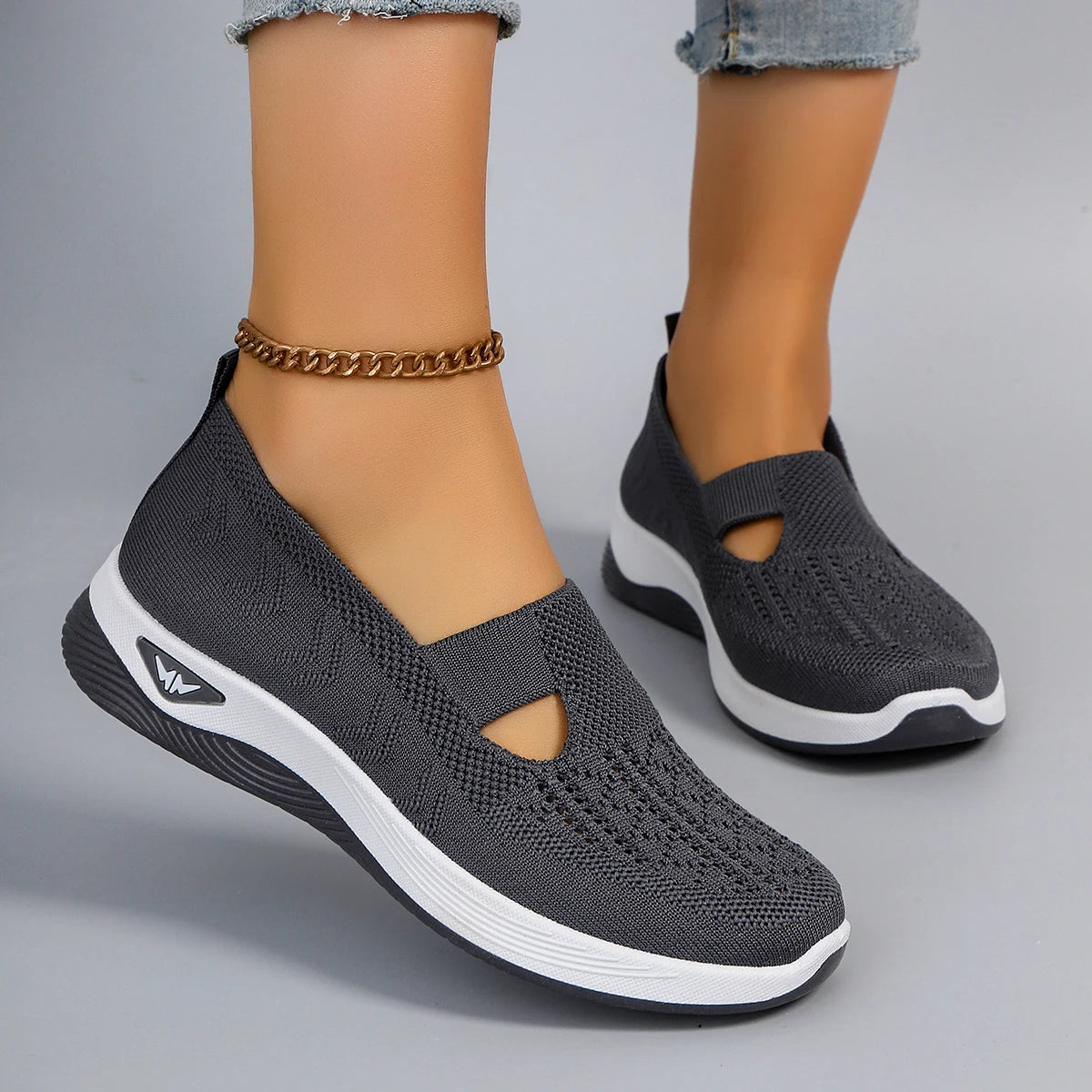 Women's Lightweight Breathable Non-Slip Sneakers - Various Colors