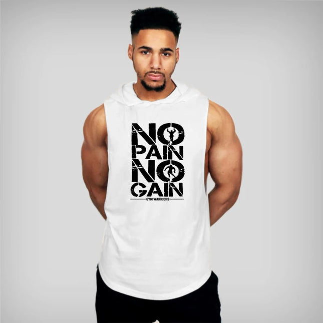 Men's Sleeveless Hooded Vest - Breathable, Lightweight, Men's Athletic Hooded Tank Top