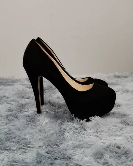 Women's 14cm Platform Heels - Super High Round Toe Stilettos