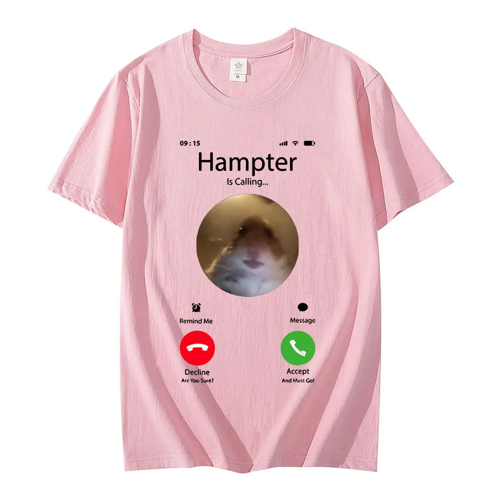 Meme Hamster Staring at Front Camera Unisex T-Shirt