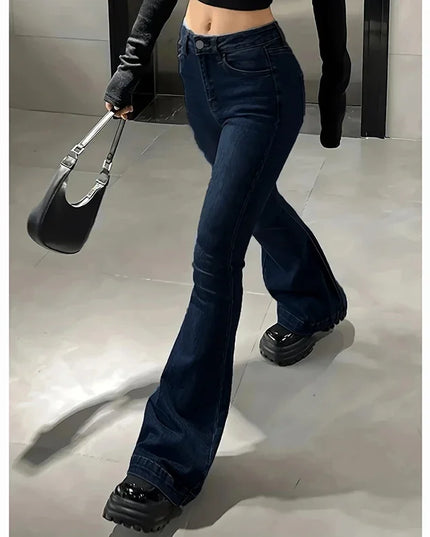Women's High Waist Flared Jeans
