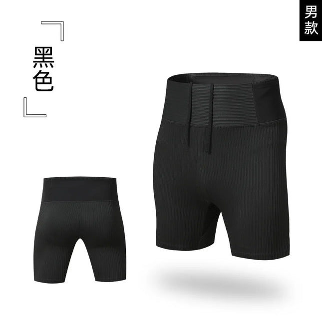 Men And Women's Quick-Dry Compression Running Shorts with Inner Liner and Mesh Waist Pocket