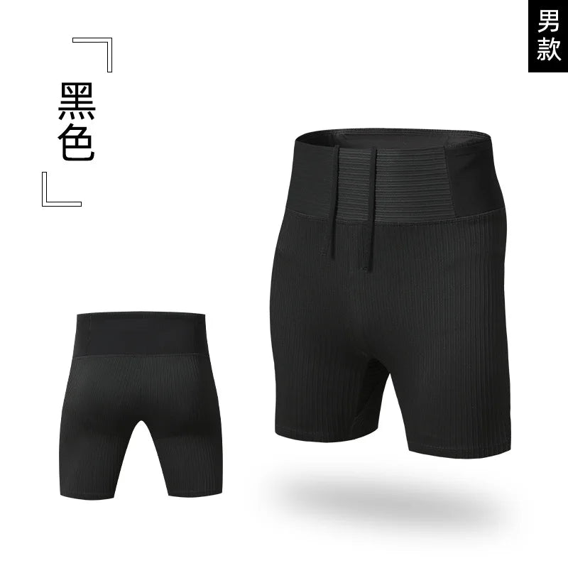 Men And Women's Quick-Dry Compression Running Shorts with Inner Liner and Mesh Waist Pocket