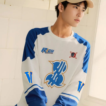Veidoorn Men's Casual Long Sleeve Sweater