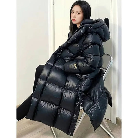Women's Hooded Puffer Jacket – Cotton Padded, Insulated, Warm Coat for Women