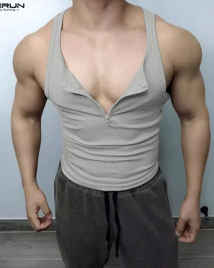 INCERUN Men's Knitted Tank Tops