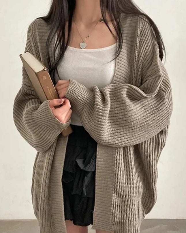 Korean-Inspired Oversized Cardigan Sweater for Women
