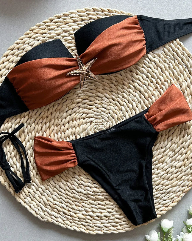 Women's Two-Piece Push-Up Bikini Set - Various Colors