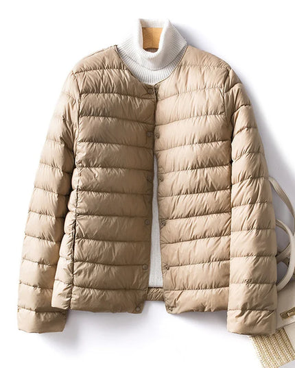 Women's Duck Down Puffer Jacket - Warm Liner Winter Coat for Women