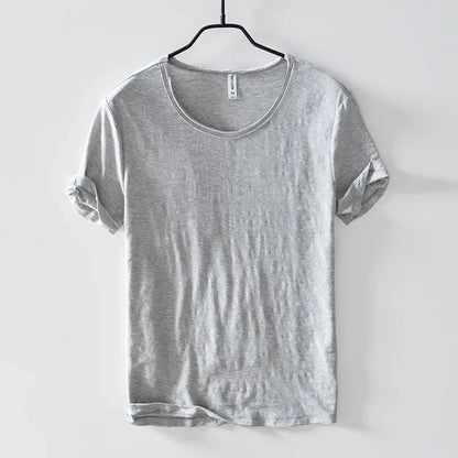 Men's Lightweight Cotton Slim-Fit T-Shirt - Breathable and Comfortable Tee