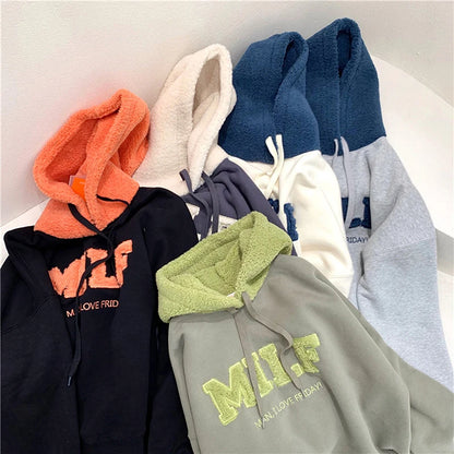 Women's "MILF" Graphic Oversized Cotton Hoodie
