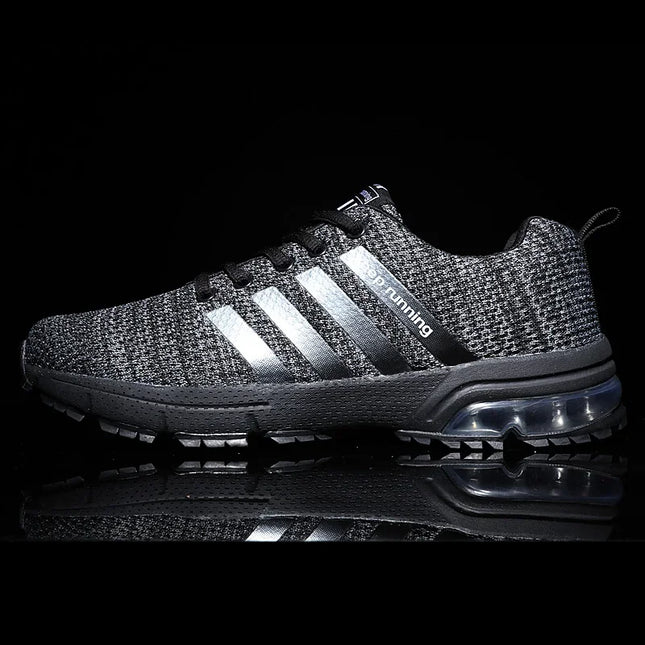 Men's Breathable Shock Absorbing Running Sneakers - Lightweight Athletic Shoes