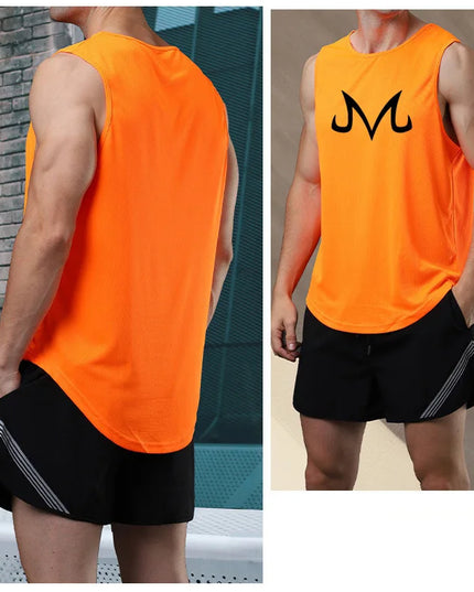 Men's Quick-Dry Sleeveless Stringer Tank Top - Various Colors