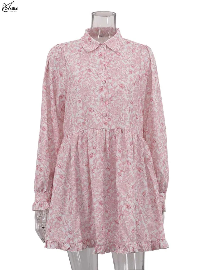 Clacive Women's Loose Mini Dresses – Elegant Classic Pleated Style for Women