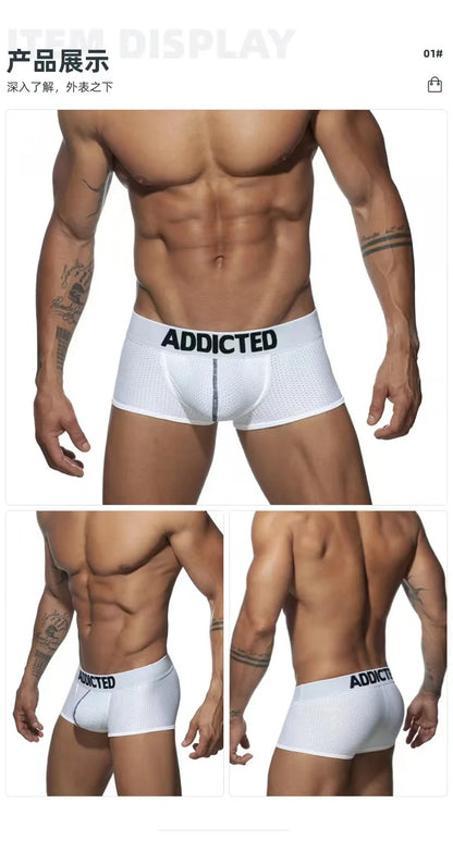 Men's Boxer Underwear   Mesh Quick Dry Man Boxers Low Rise