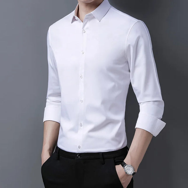 Men's Long Sleeve Slim Fit Shirt - Various Colors