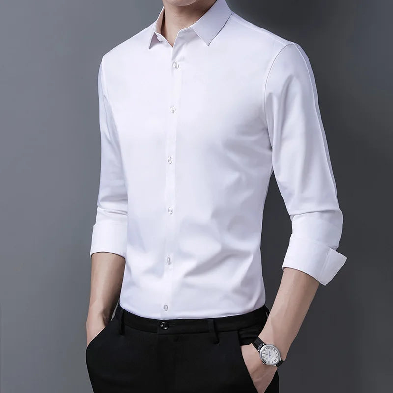 Men's Long Sleeve Slim Fit Shirt - Various Colors