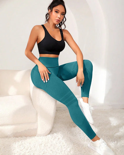 High-Waisted Elastic Yoga Pants for Women