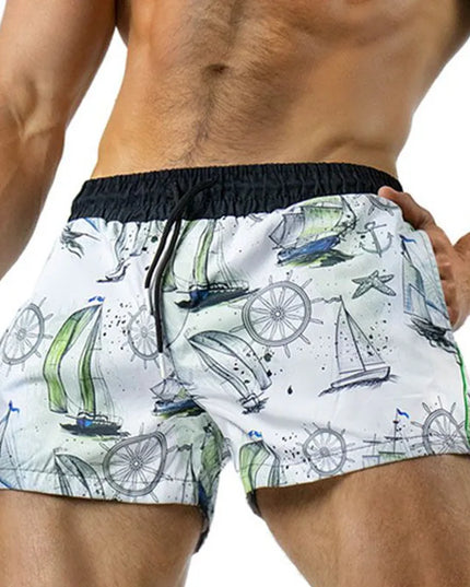 Men's Sports Shorts - Lightweight, Breathable, Quick-Drying, Three-Point Design