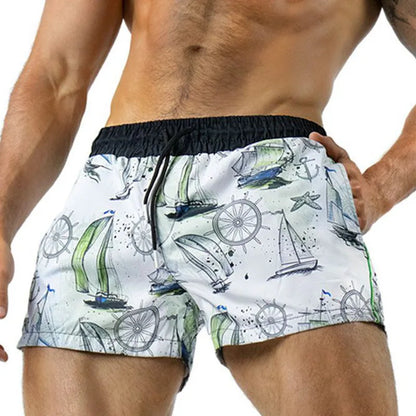 Men's Sports Shorts - Lightweight, Breathable, Quick-Drying, Three-Point Design