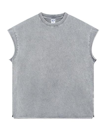 ZODF Unisex Cotton Tank Top – Oversized Loose Fit Sleeveless Vest