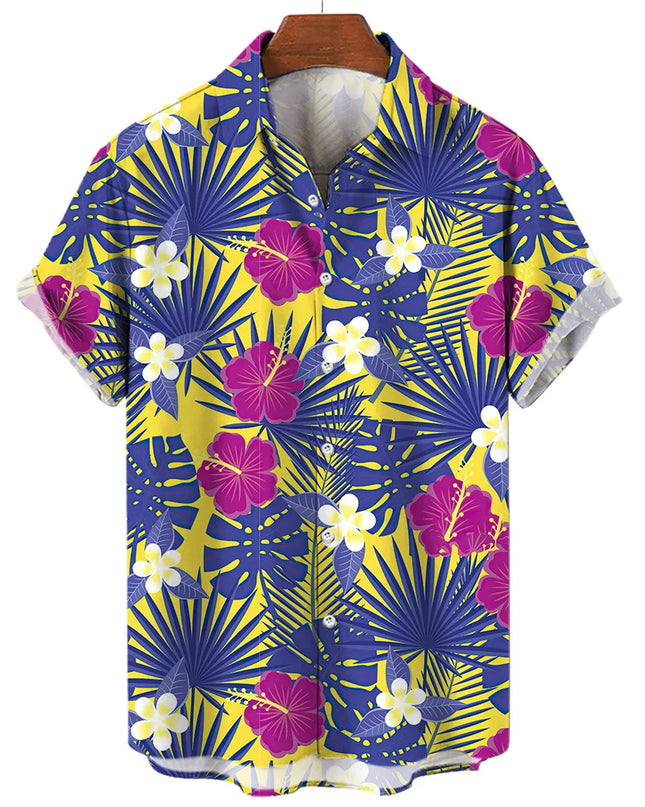 Men's T-Shirt with a Variety of Fruit and Animated Print