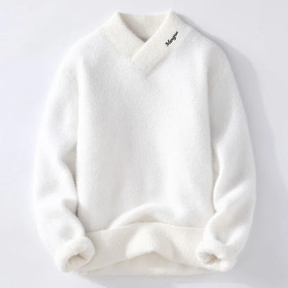 Men's Korean Style Warm V-Neck Sweater