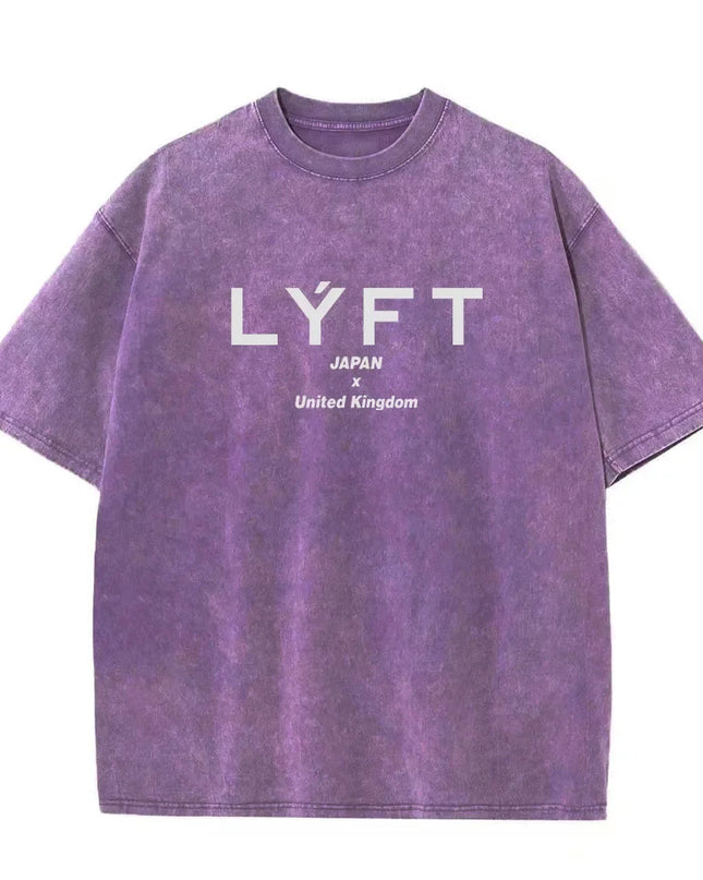 Lyft Washed Classic Cotton Men's Oversized T-Shirt