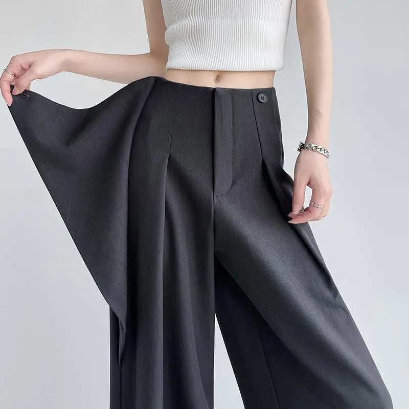 Women's High Waist Wide Leg Casual Pants