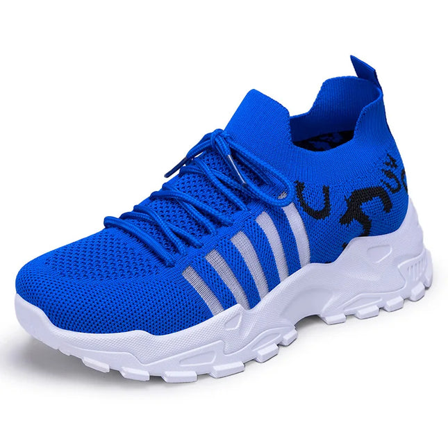 Women's Breathable Casual Lace-Up Sneakers with Thick Sole