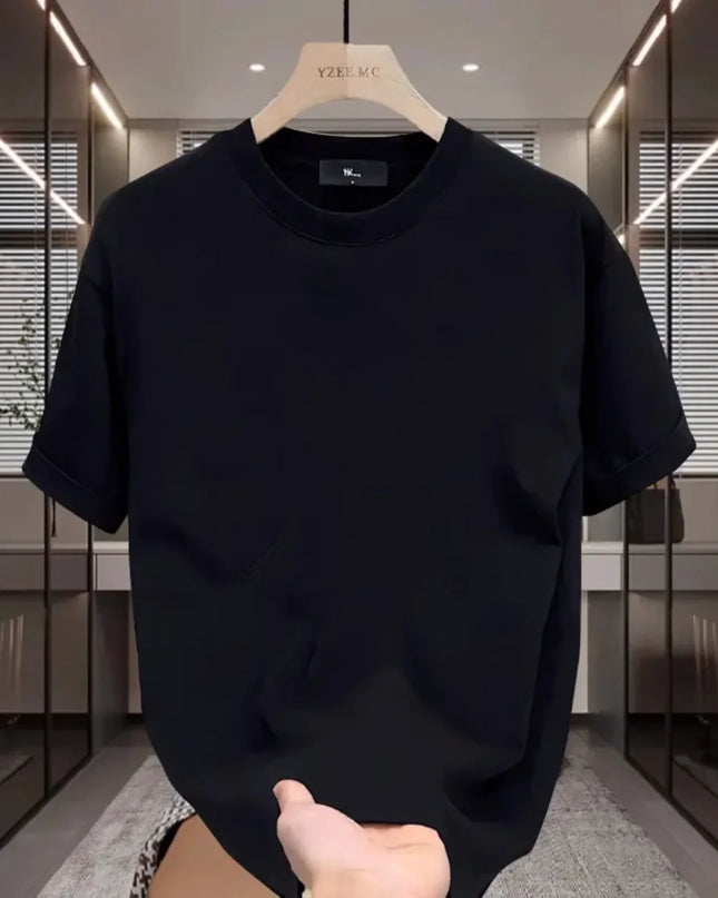 Men's Korean Style Slim Fit Polo Shirt – Thin Knit T-Shirt for Men