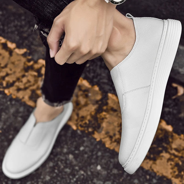 eather Casual Slip-On Shoes for Men