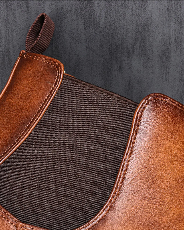 Retro Stylish Slip-On Boots for Men - Various Colors