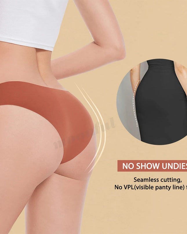 3-Pack Seamless Ice Silk T-Back Thongs for Women - Breathable Underwear